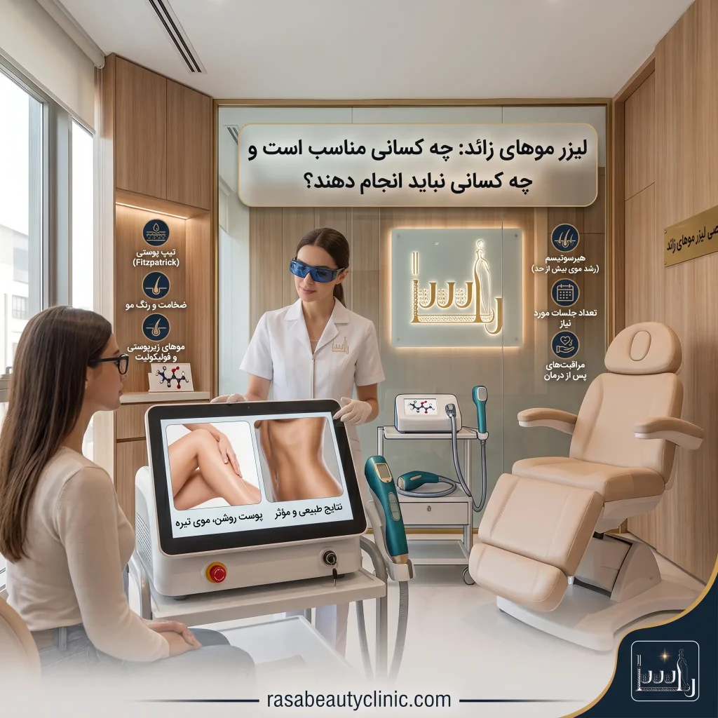 لیزر موهای زائد برای چه کسانی مناسب است