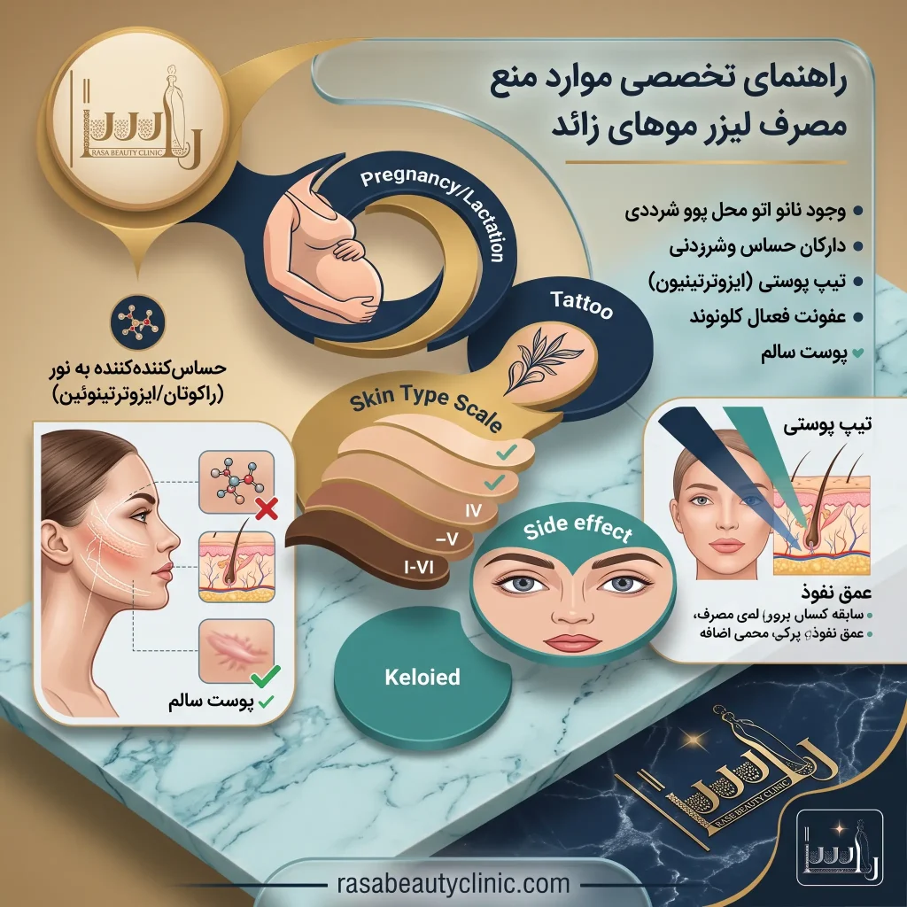 لیزر موهای زائد برای چه کسانی مناسب است