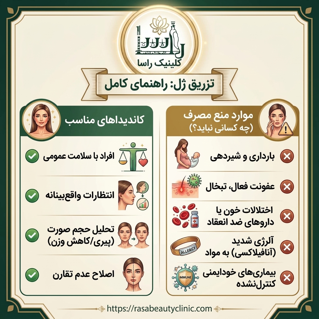 تزریق ژل لب و صورت