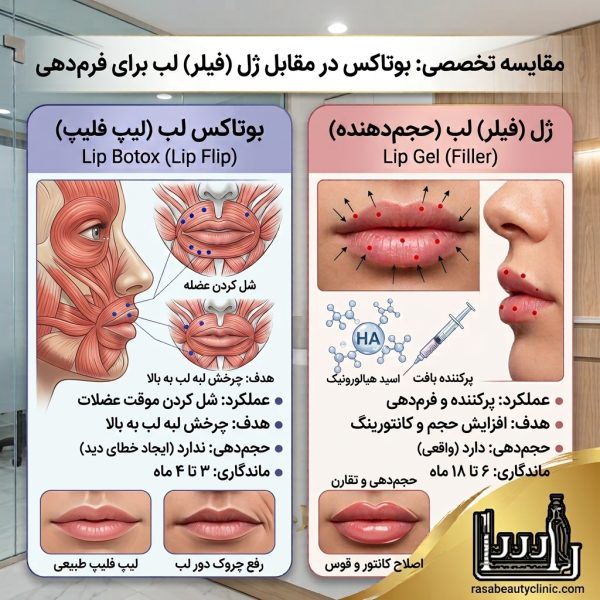 بوتاکس لب بهتر است یا ژل لب بوتاکس لب بهتر است یا ژل لب
