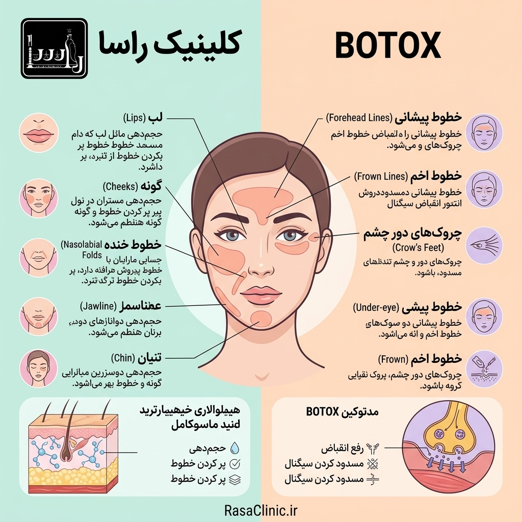 تزریق ژل لب و صورت