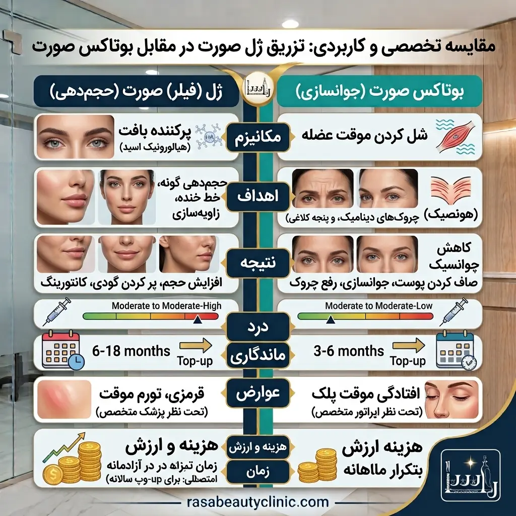 تزریق ژل صورت یا بوتاکس